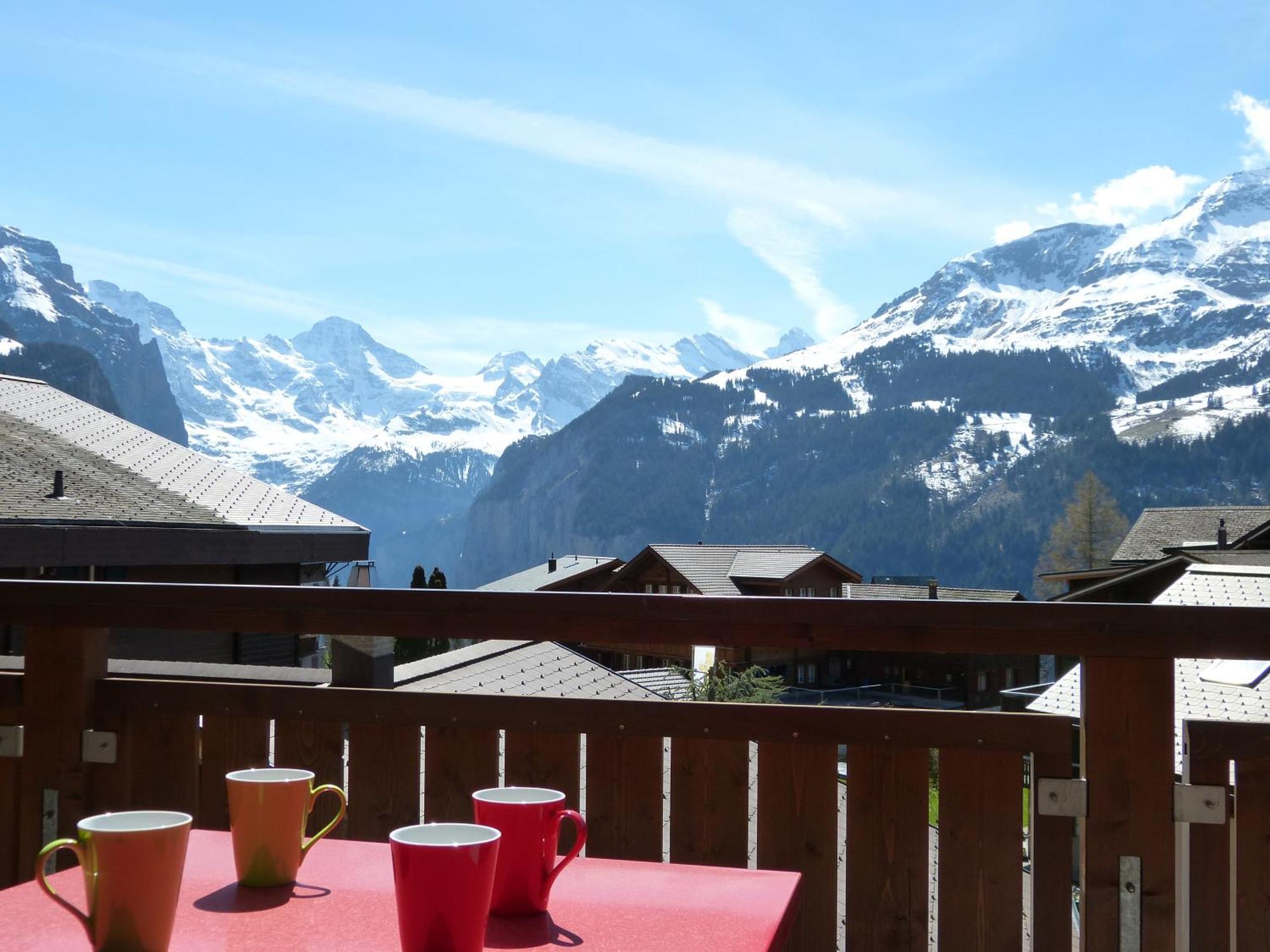 Chalet Bella Vista 6 Wengen Dış mekan fotoğraf